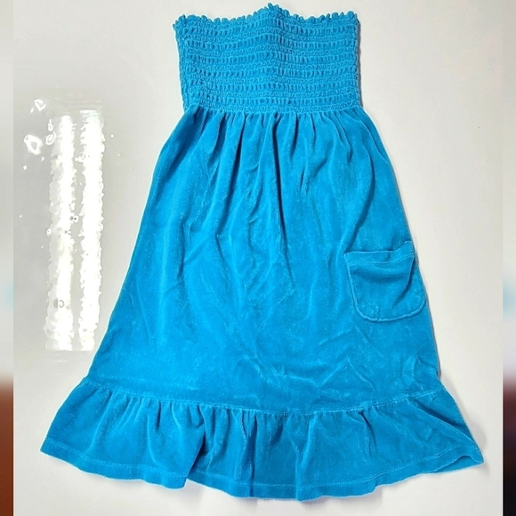 Juicy Couture Other - Juicy Couture - ORIGINAL VINTAGE Y2K Terry Cloth Smocked CoverUp- Made in USA